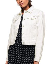 superdry longline denim jacket