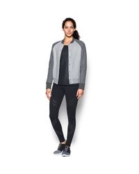 under armour varsity fleece bomber