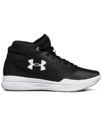 Under Armour Leather Women's Ua Jet 2017 Basketball Shoes in Black /White  (Black) | Lyst