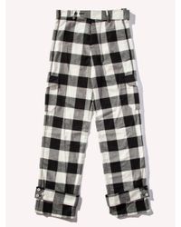 J.W. Anderson - White Cargo Trousers (cuff Strap) for Men - Lyst
