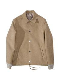 Acne - Brown Tony Velours Jacket for Men - Lyst