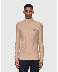 fred perry turtleneck t shirt