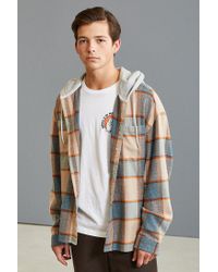 Flannel hoodie urban outfitters Clearance