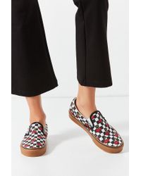 checkerboard vans cherry