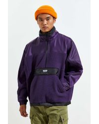 adidas Adidas Vocal Fleece Half-zip Jacket in Purple for Men - Lyst