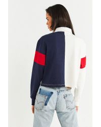 tommy jeans cropped rugby shirt