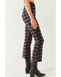 uo lola plaid kick flare pant