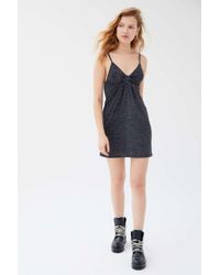 urban outfitters black sparkly dress