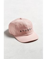 stussy pink beanie