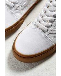 Gennemsigtig insulator Eve Vans Cotton Old Skool Gum Sole Sneaker in White - Lyst