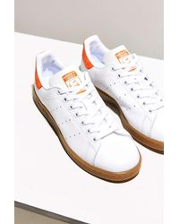 adidas Originals Leather Originals Stan Smith Gum Sole Sneaker in Orange -  Lyst