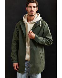 olive rain jacket mens