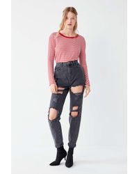 bdg mom jeans black