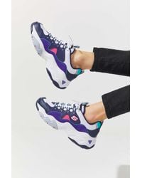 Skechers Leather D'lites 3 Zenway Women's Sneaker in Purple - Lyst