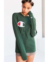 champion green long sleeve
