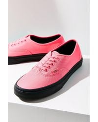 vans authentic black pink