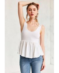 truly madly deeply peplum tank