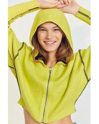 Silence + Noise Multicolor Reversible Dolman Sweater Hoodie