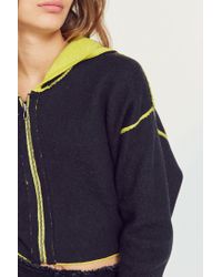 Silence + Noise Multicolor Reversible Dolman Sweater Hoodie