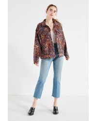 bdg floral jacquard trucker jacket