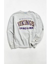 Urban Outfitters Cotton Vintage Champion Minnesota Vikings Pro Line Crew  Neck Sweatshirt in Light Grey (Gray) for Men - Lyst