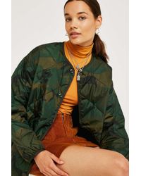 Carhartt WIP Synthetic Laxey Camo Liner Jacket in Green - Lyst