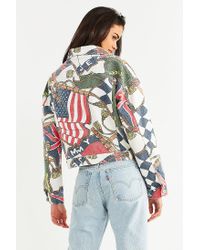tommy hilfiger flag denim jacket