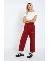 bdg contrast stitch carpenter jean