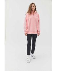 pink quarter zip jacket