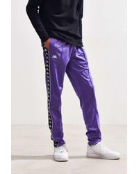 Kappa Synthetic Banda Astoria Slim Track Pant in Purple for Men - Lyst