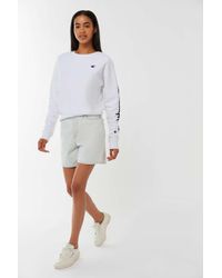 champion uo exclusive script sleeve hoodie sweatshirt