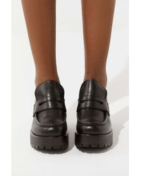 Vagabond Leather Dioon Platform Loafer 