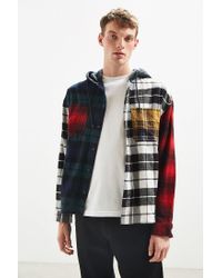Flannel hoodie urban outfitters Clearance