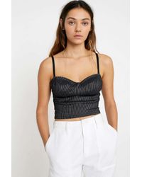 bustier pinstripe outfitters