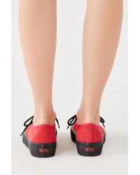 vans authentic platform 2.0 red