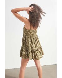 uo honey tiered frock mini dress