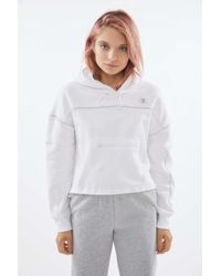 champion uo exclusive cropped hoodie sweatshirt