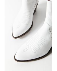 urban outfitters white cowboy boots
