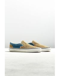 fuzzy slip on vans