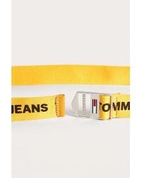 tommy jeans yellow belt