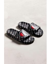champion monogram slide sandal