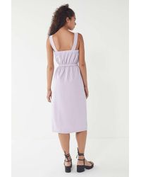 uo cordelia corduroy midi dress