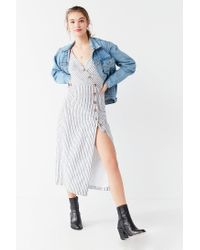 urban outfitters button down midi dress