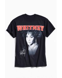 Urban Outfitters Cotton Whitney Houston Tee in Black for Men | Lyst