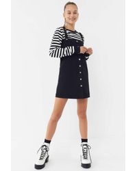 urban outfitters black denim dress