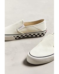 vans slip on sf checkerboard