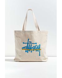Stussy Cotton International Tote Bag in Blue for Men - Lyst