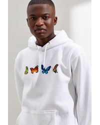 white butterfly hoodie