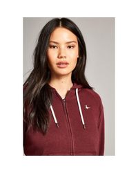 Jack Wills Red Ivy Raglan Zip Through