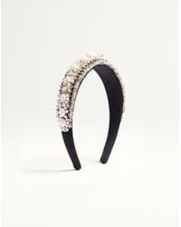 【Valentino】Vロゴ シルク x ベルベットベール ヘッドバンド Valentino Garavani Vロゴ シグネチャー シルク X ベルベット